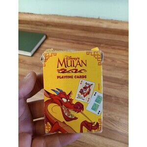 Rare Disney Mulan Mushu Playing Cards Standard Deck Complete